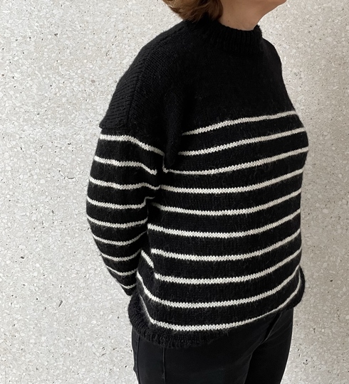 Strickanleitung Streifenpullover TILLY Gr 36 -48 Damen