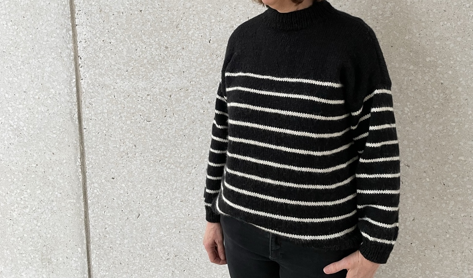 Strickanleitung Streifenpullover TILLY Gr 36 -48 Damen