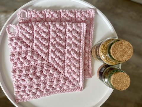 Topflappen Noppa, Häkelanleitung