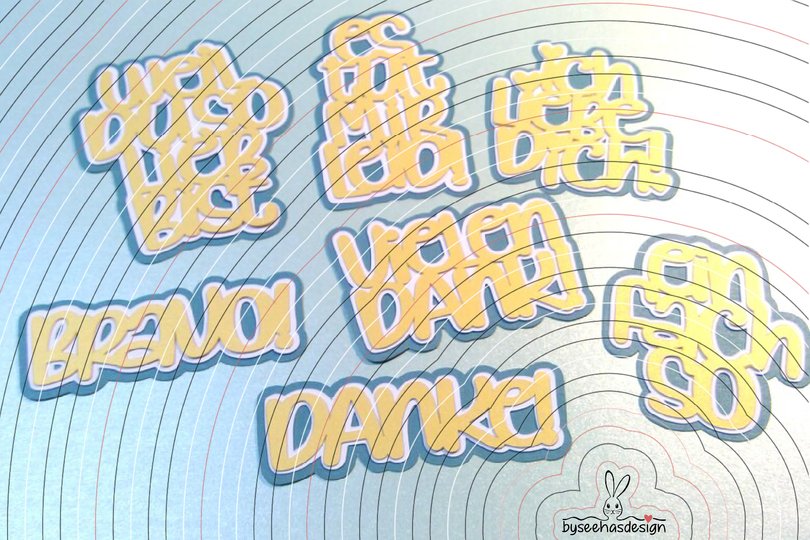 Texte einfach so Plotterdatei SVG DXF