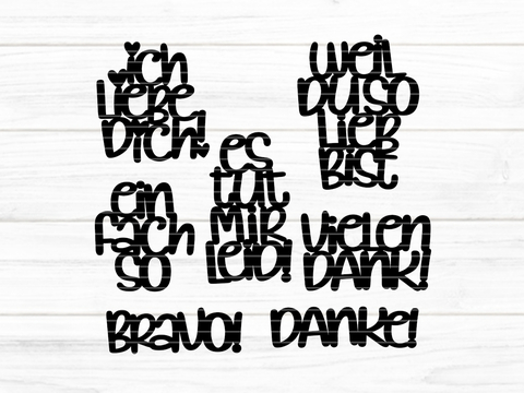 Texte einfach so Plotterdatei SVG DXF FCM