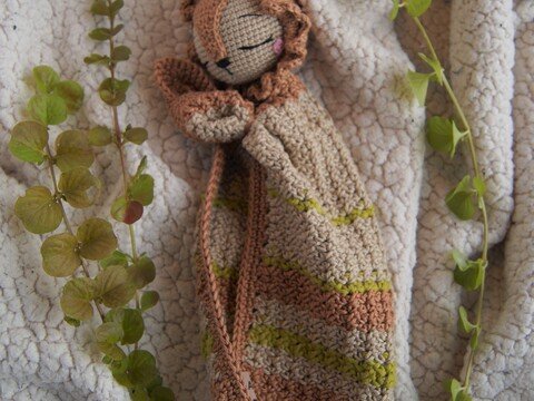 Häkelanleitung Schmusetuch Löwe