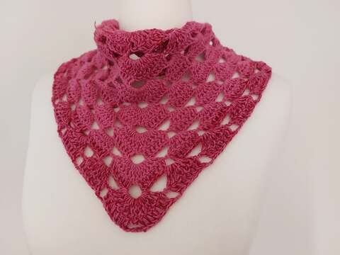 Häkelanleitung Dreiecktuch Mini-Muschel