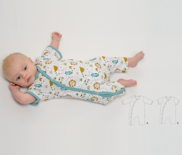 Baby Romper LEON 2-in-1 PDF Sewing Pattern 0m–4y