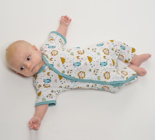 Schnittmuster Baby-Strampler LEON – Anleitung Datei Gr. 50/56–98/104