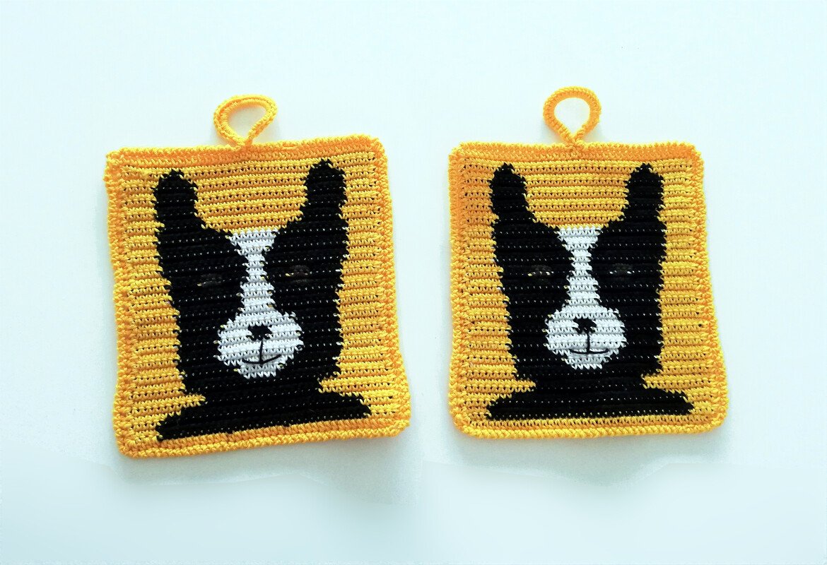 Anleitung Topflappen Frenchie - Bild 2