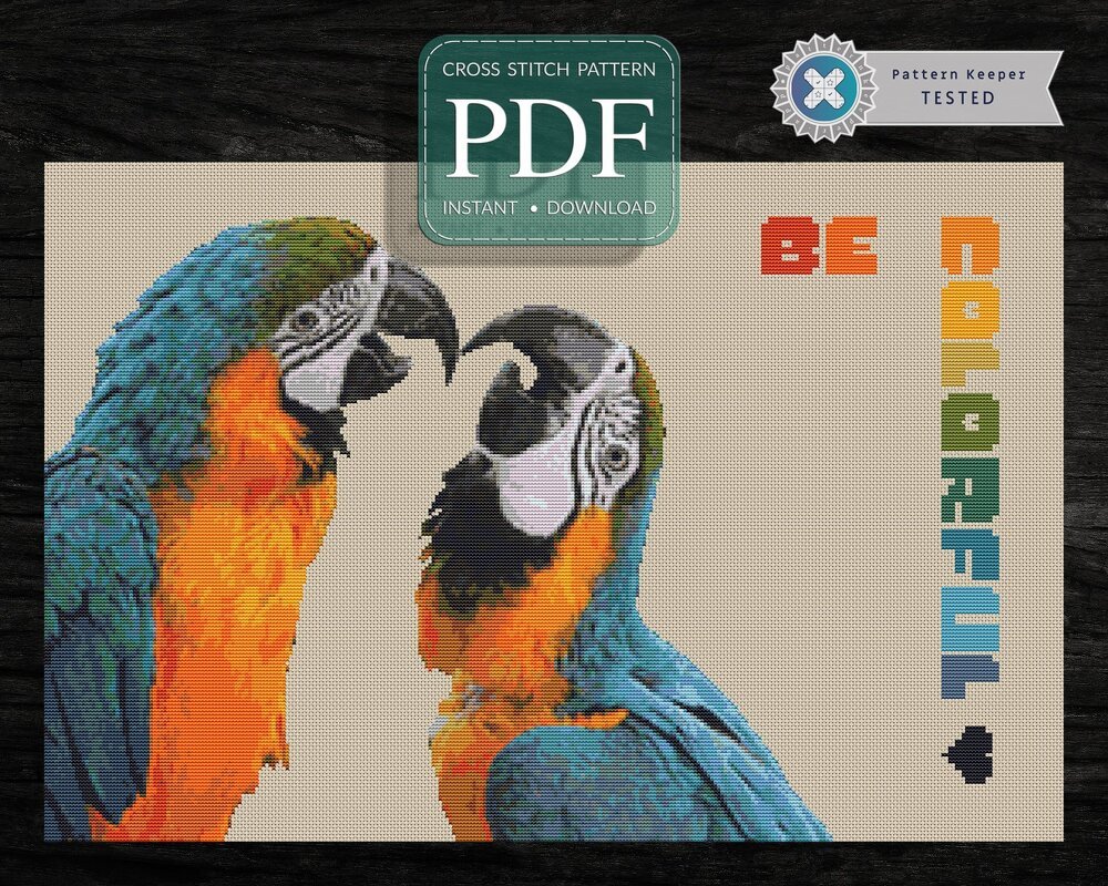 Be Colorful > Cross Stitch Pattern PDF