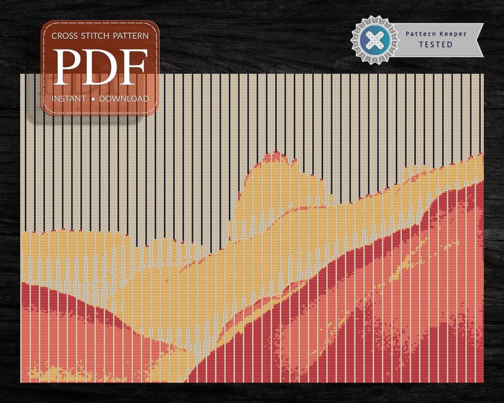 Modern Mountains > Cross Stitch Pattern PDF