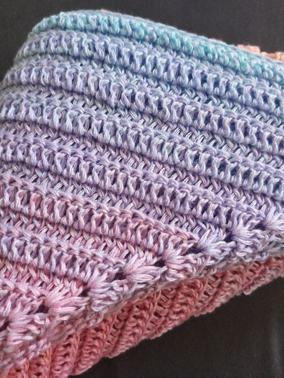 Anleitung Häkeltuch "Zarte Rippen"