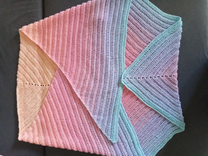 Anleitung Häkeltuch "Zarte Rippen"