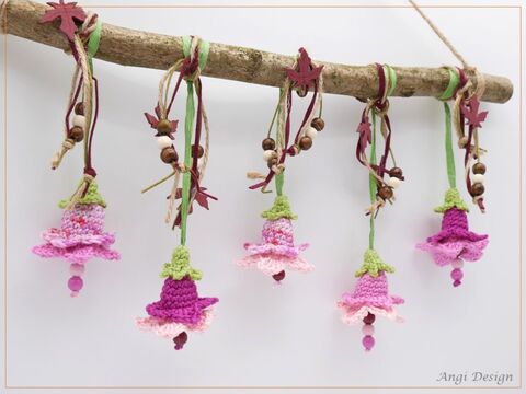 Häkelanleitung Zauberglöckchen am Dekoast