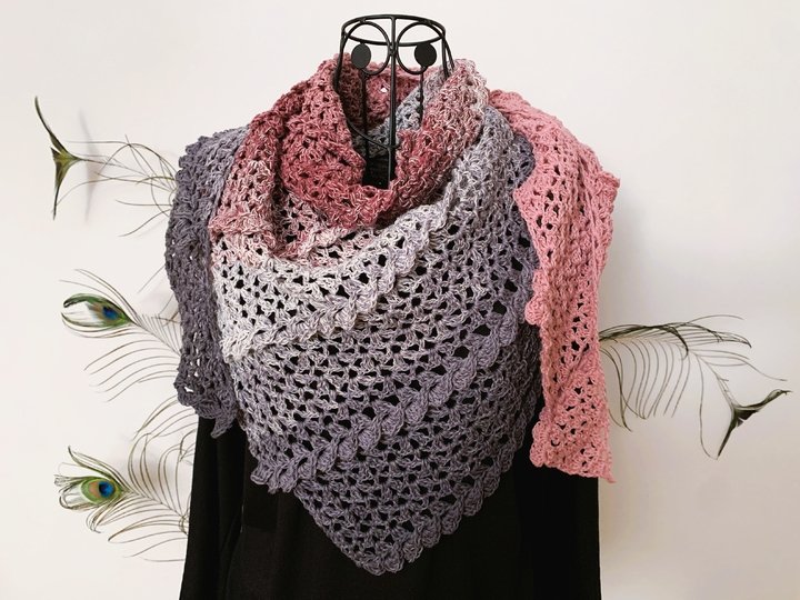 Häkelanleitung Dreieckstuch "Ilaria"