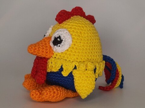 Gustav der Hahn - Amigurumi Häkelanleitung