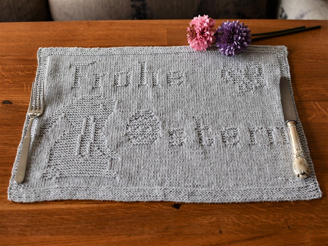 Strickanleitung Tischset "Osterfreude" - ganz einfach - Bild 2