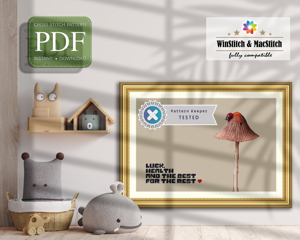 Lucky Mushroom > Cross Stitch Pattern PDF - Image 7