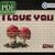 I Love You > Cross Stitch Pattern PDF