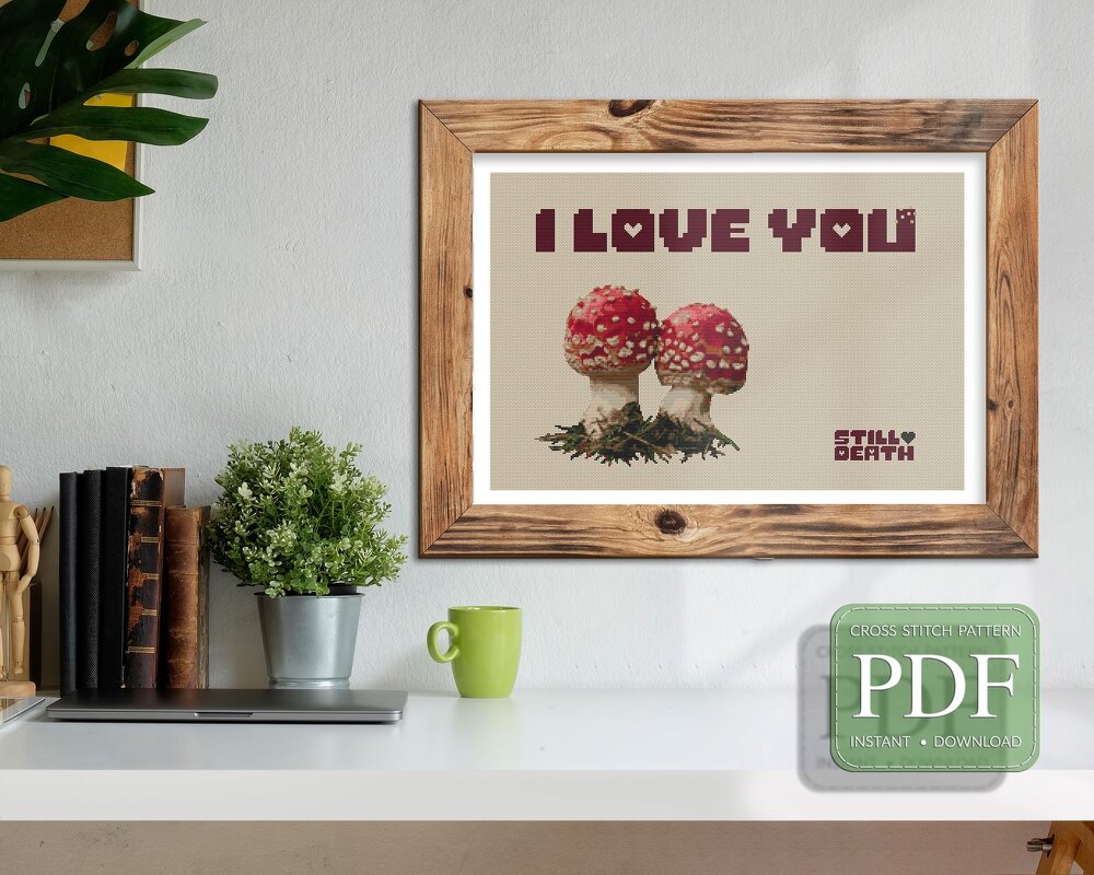 I Love You > Cross Stitch Pattern PDF - Image 3