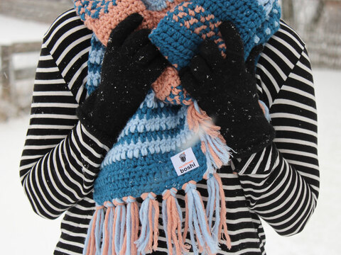 Häkelanleitung Schal Yubari