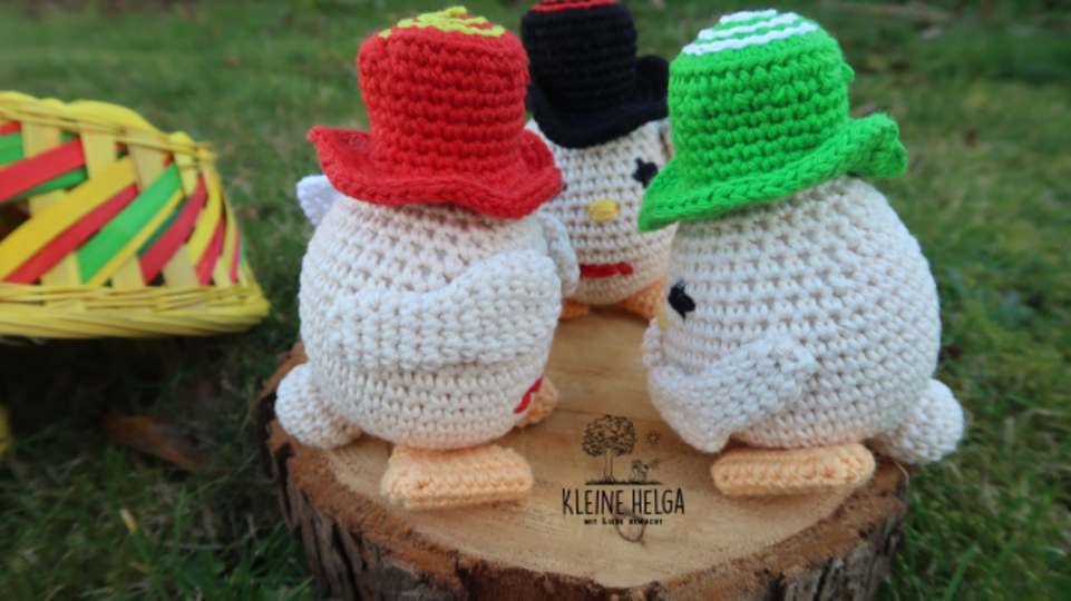 Häkelaleitung für das ,,lustige Ostertrio"
