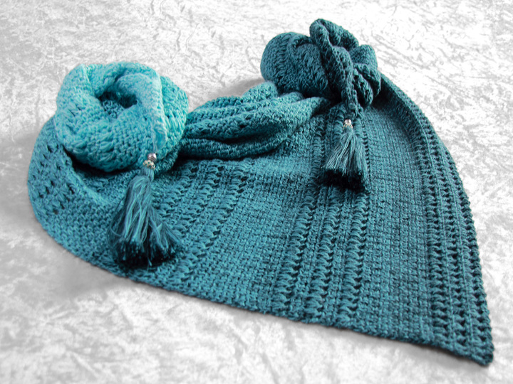 Crochet pattern shawl Abraxas