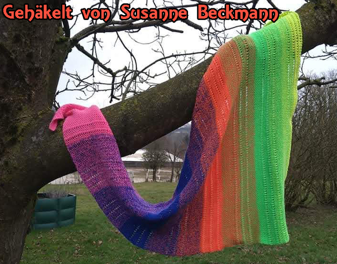 Crochet pattern shawl Abraxas