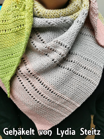 Crochet pattern shawl Abraxas