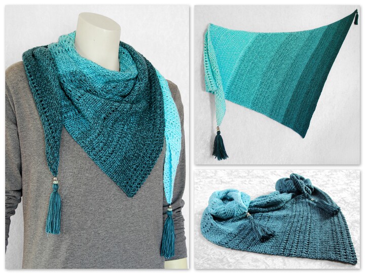 Crochet pattern shawl Abraxas
