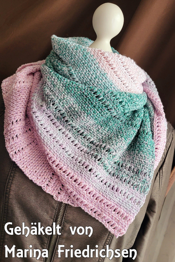 Crochet pattern shawl Abraxas