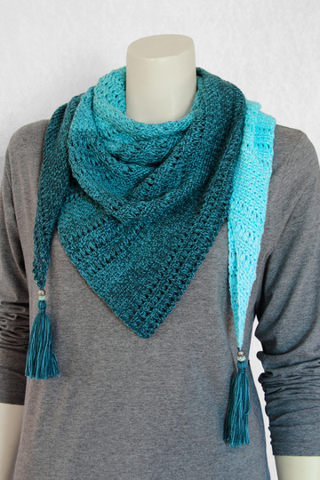 Crochet pattern shawl Abraxas