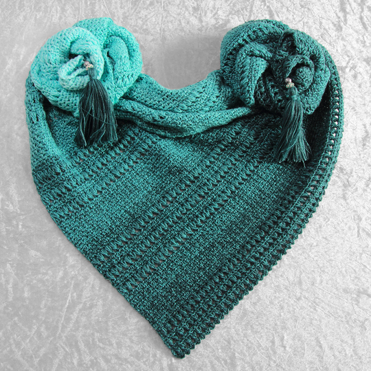 Crochet pattern shawl Abraxas