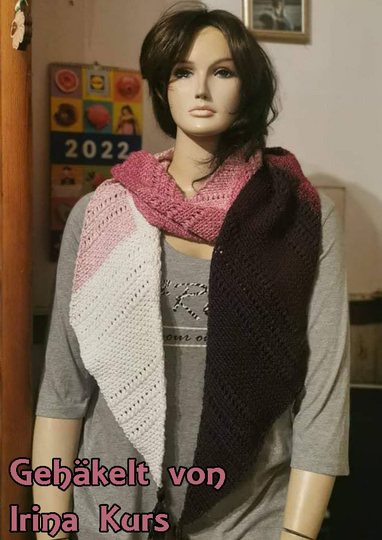 2 crochet patterns in a set! Scarf Craban and triangular shawl Abraxas