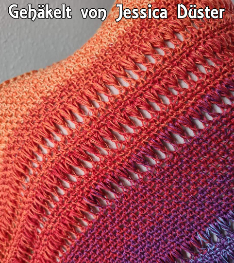 2 crochet patterns in a set! Scarf Craban and triangular shawl Abraxas