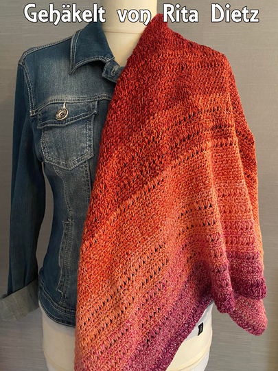 2 crochet patterns in a set! Scarf Craban and triangular shawl Abraxas