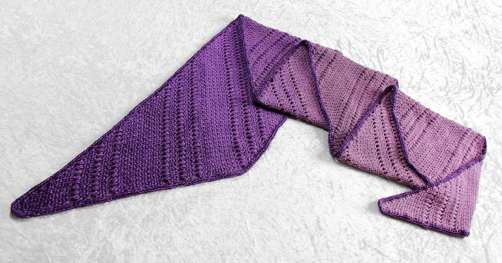 2 crochet patterns in a set! Scarf Craban and triangular shawl Abraxas