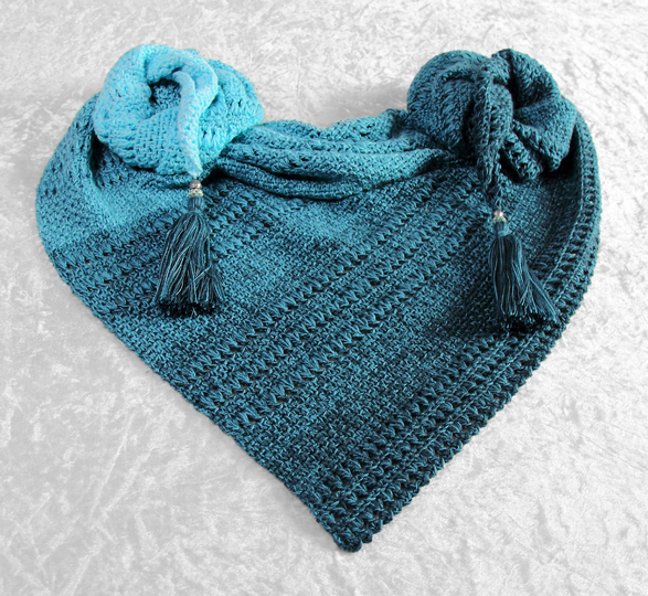 2 crochet patterns in a set! Scarf Craban and triangular shawl Abraxas