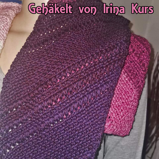 2 crochet patterns in a set! Scarf Craban and triangular shawl Abraxas