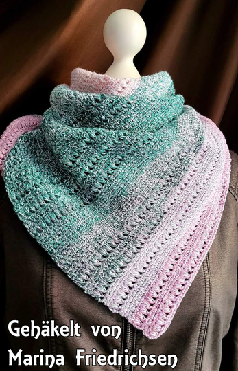 2 crochet patterns in a set! Scarf Craban and triangular shawl Abraxas