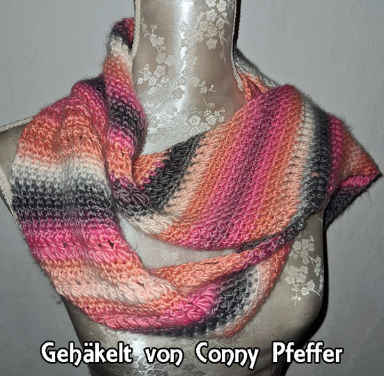 2 crochet patterns in a set! Scarf Craban and triangular shawl Abraxas