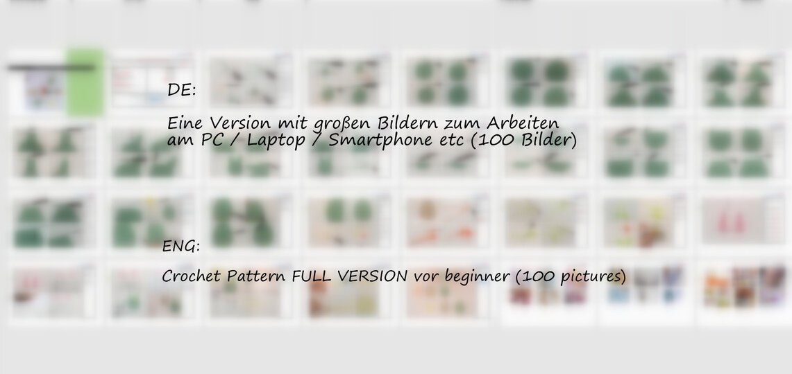 Tassenuntersetzer 'Ostern', Anleitung mit Häkelschrift