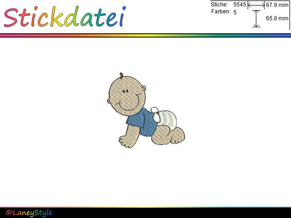 Stickdatei "Baby - Babyboy - Junge" - (DST, VP3, XXX, PES)