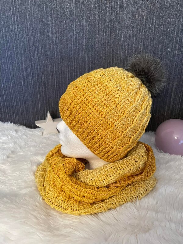 Wintersparset "Mini Freeze" Häkelanleitung für Mütze und Loop - Bild 3