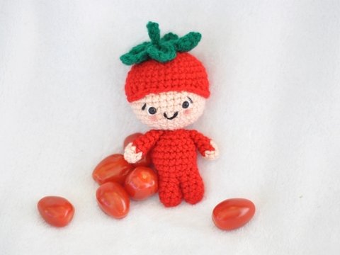 Häkelanleitung Tommy Tomate - schnell und einfach