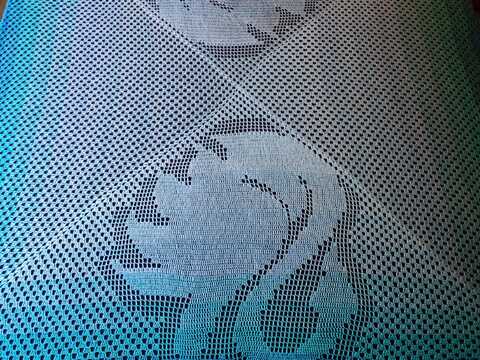 Decke "Schwan", Häkelanleitung