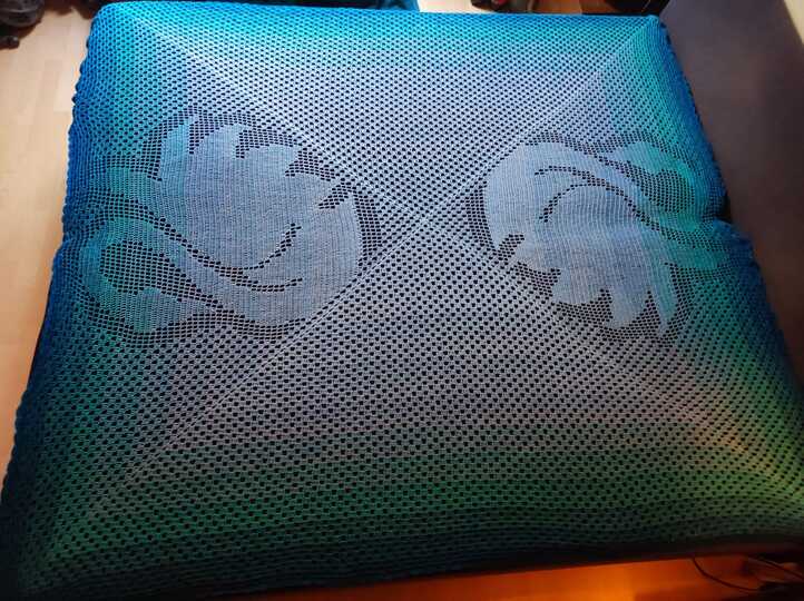 Decke "Schwan", Häkelanleitung