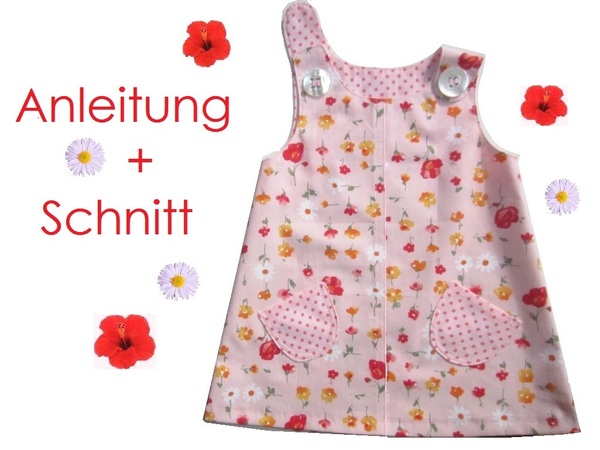 Nähanleitung + Schnitt Hängekleid für Kleinkinder 68-104