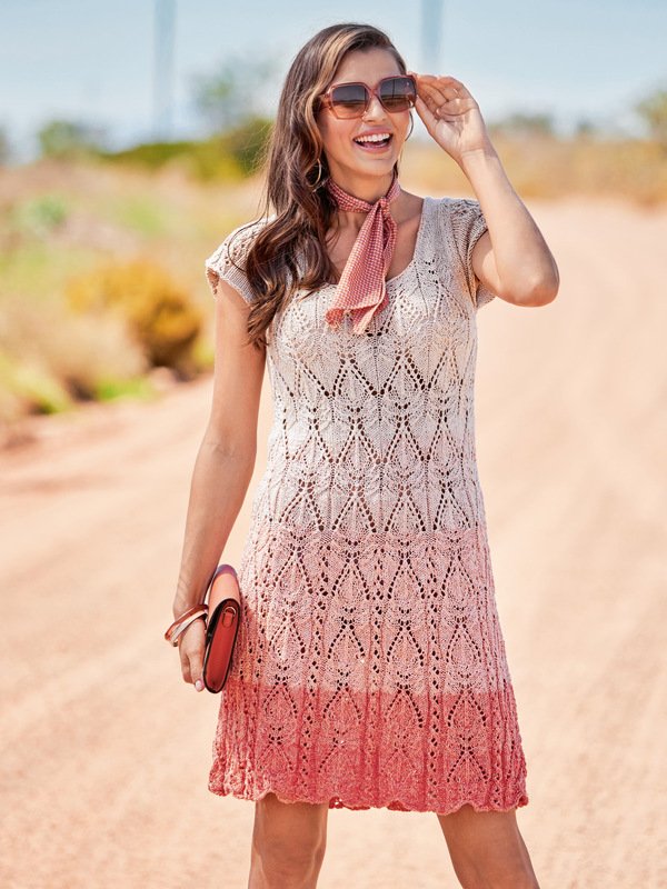 Strickanleitung: Sommerliches Strickkleid im Farbverlauf