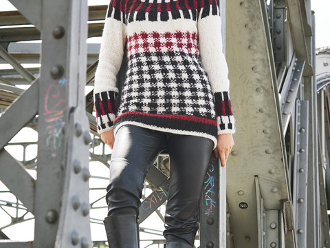 Strickanleitung: Effektvoller Rundpassenpulli