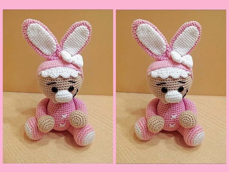 Häkelanleitung / Amigurumi / Hasenkind
