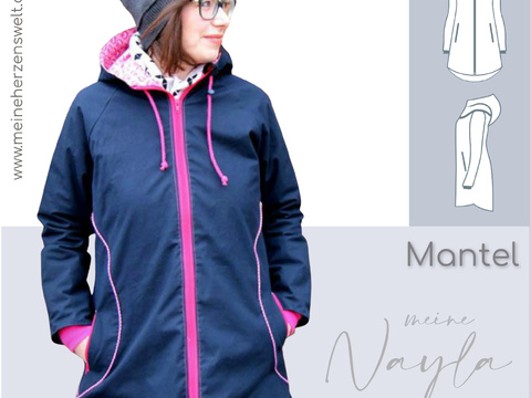 Mantel Damen – Schnittmuster Gr. 32-58 – Nayla