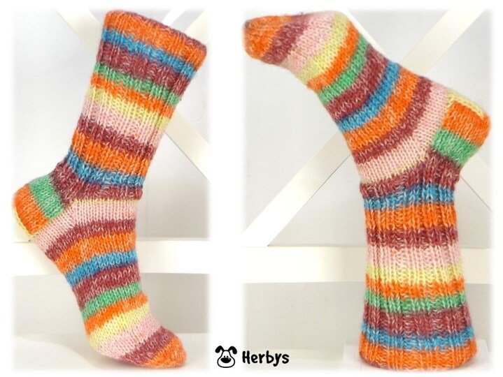 Strickanleitung Socken "Colori"